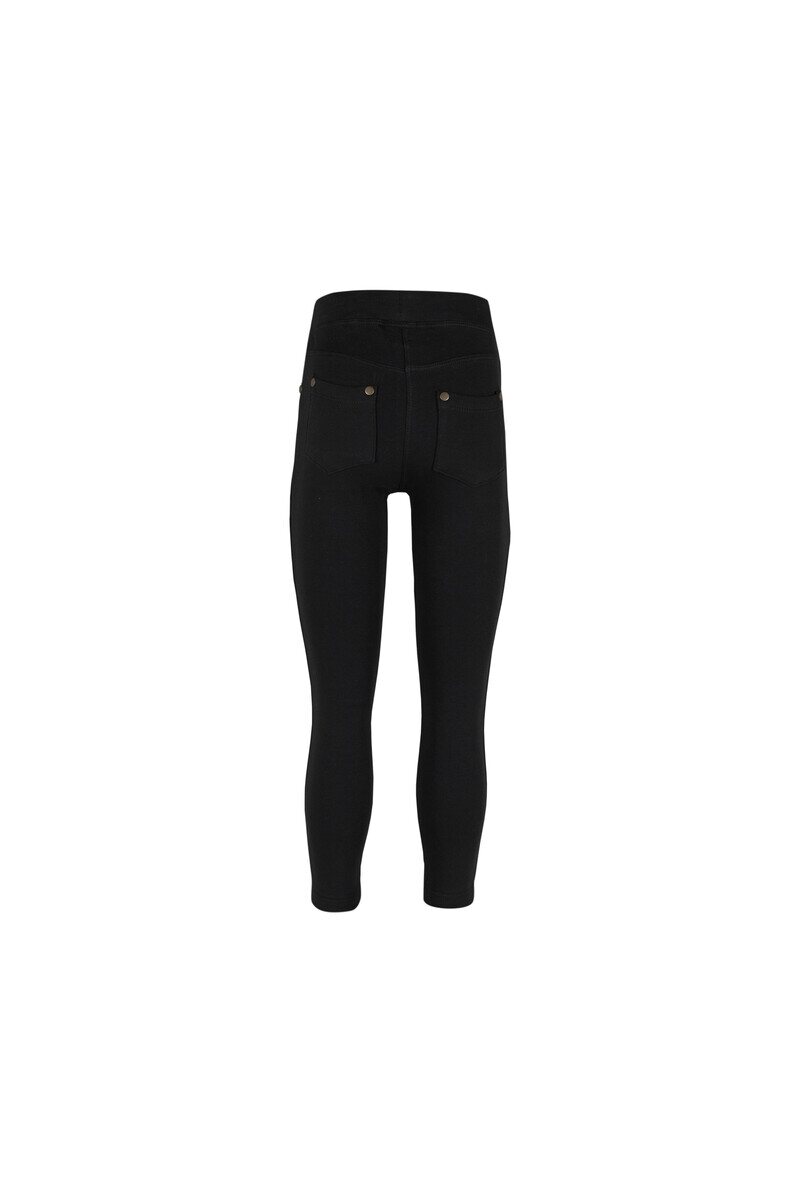 7-10 Years Old Fleece Interlock Legging With 4 Pockets - Thumbnail