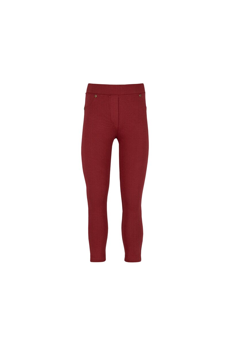 7-10 Years Old Fleece Interlock Legging With 4 Pockets - Thumbnail
