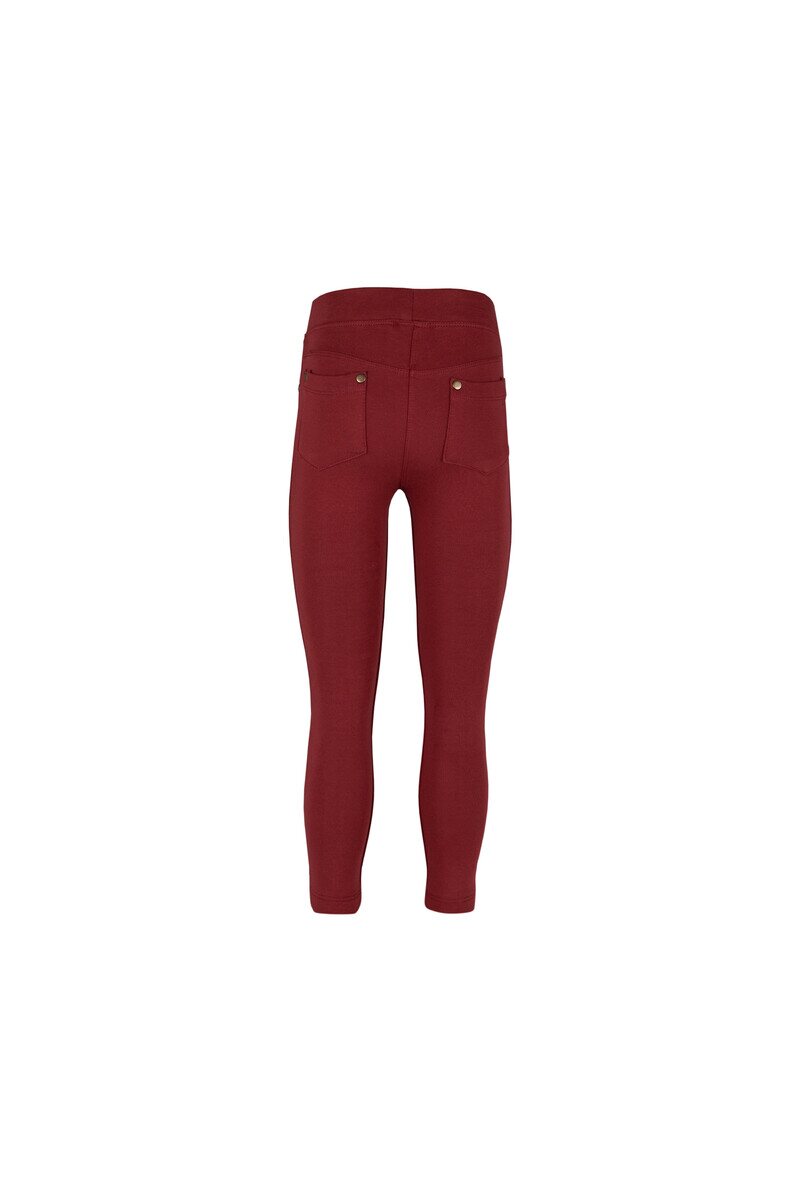 7-10 Years Old Fleece Interlock Legging With 4 Pockets - Thumbnail