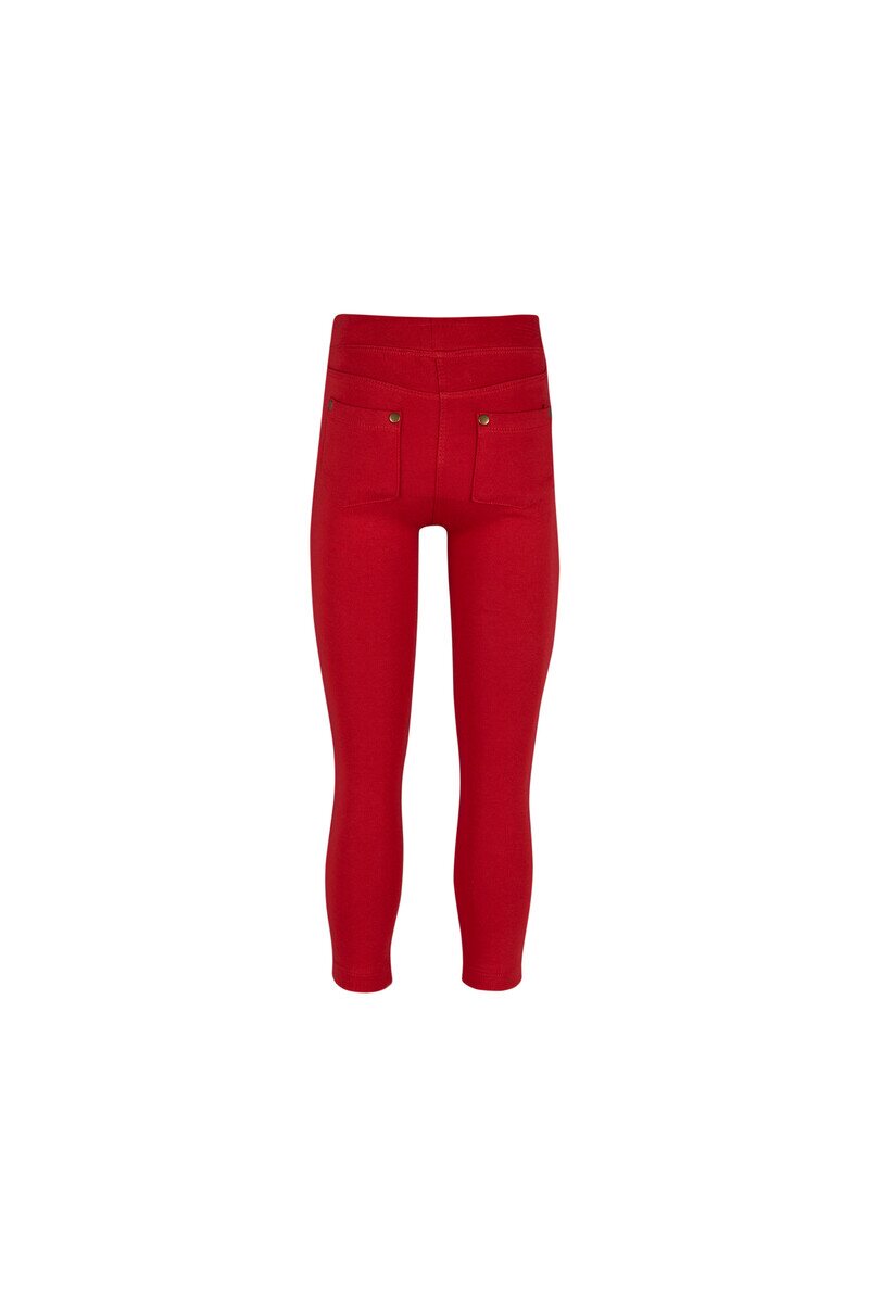 7-10 Years Old Fleece Interlock Legging With 4 Pockets - Thumbnail