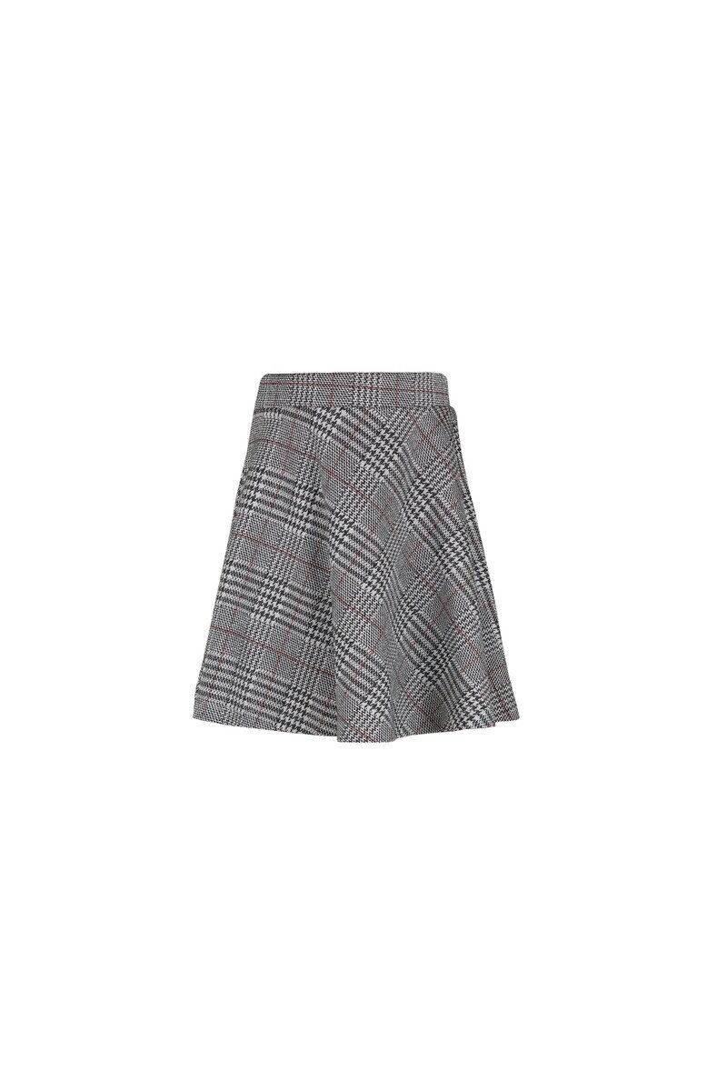 7-10 Years Old Plaid Flared Skirt - Thumbnail