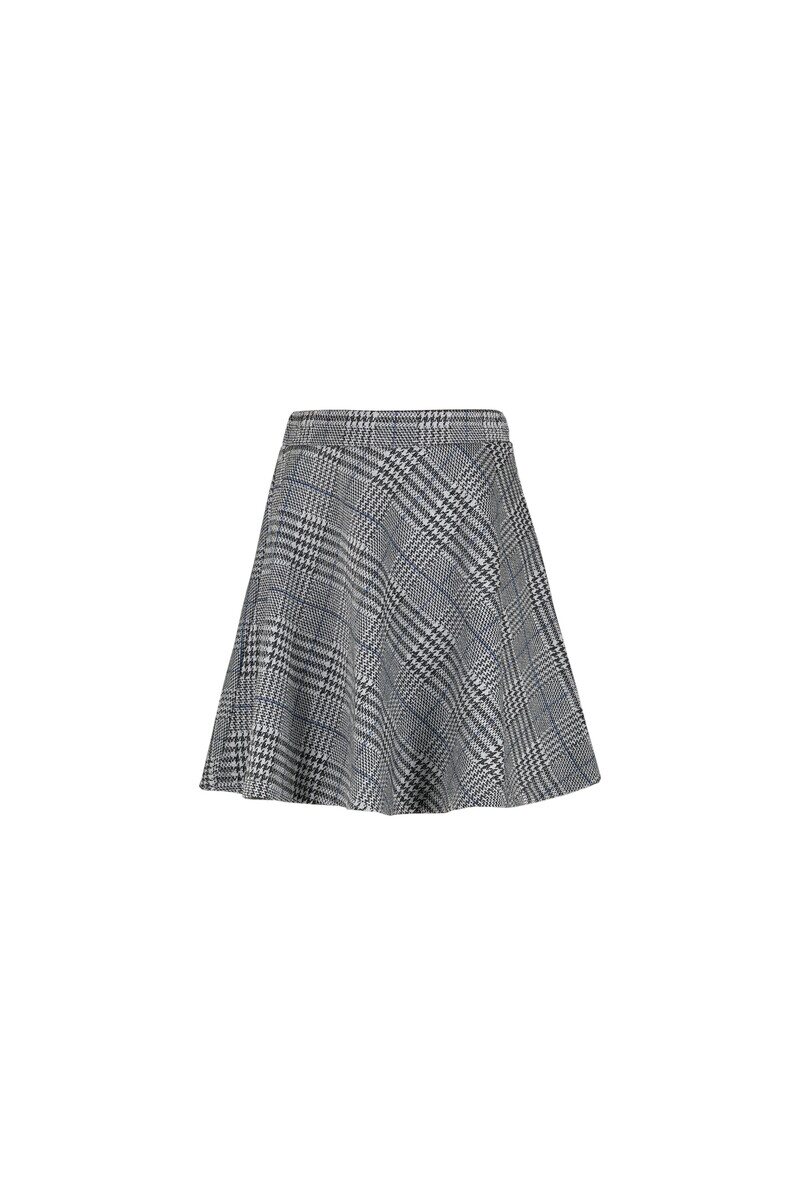 7-10 Years Old Plaid Flared Skirt - Thumbnail