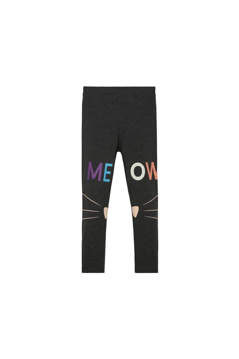 7-10Ans Pantalon Meow Face Parinted - Thumbnail