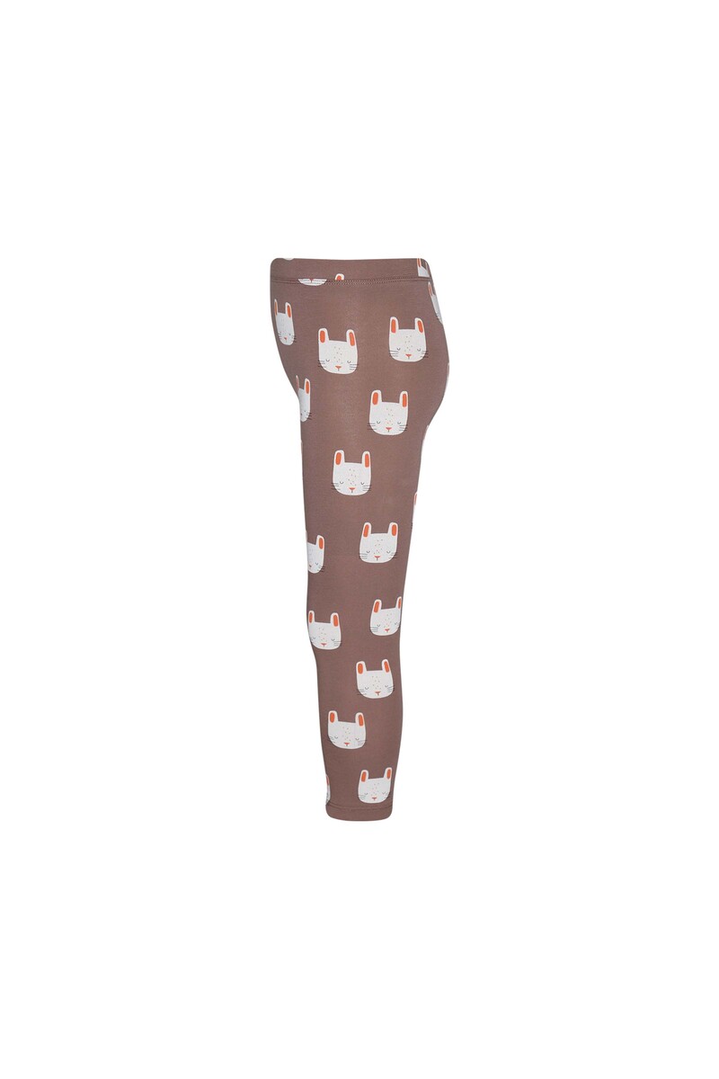 9-12 Yaş Sleepy Bunny Desen Tayt - Thumbnail