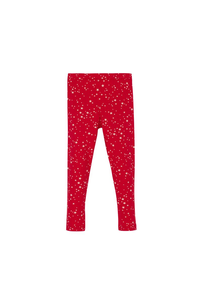 9-12 Years Old Cosmic Stars Pattern Legging - Thumbnail