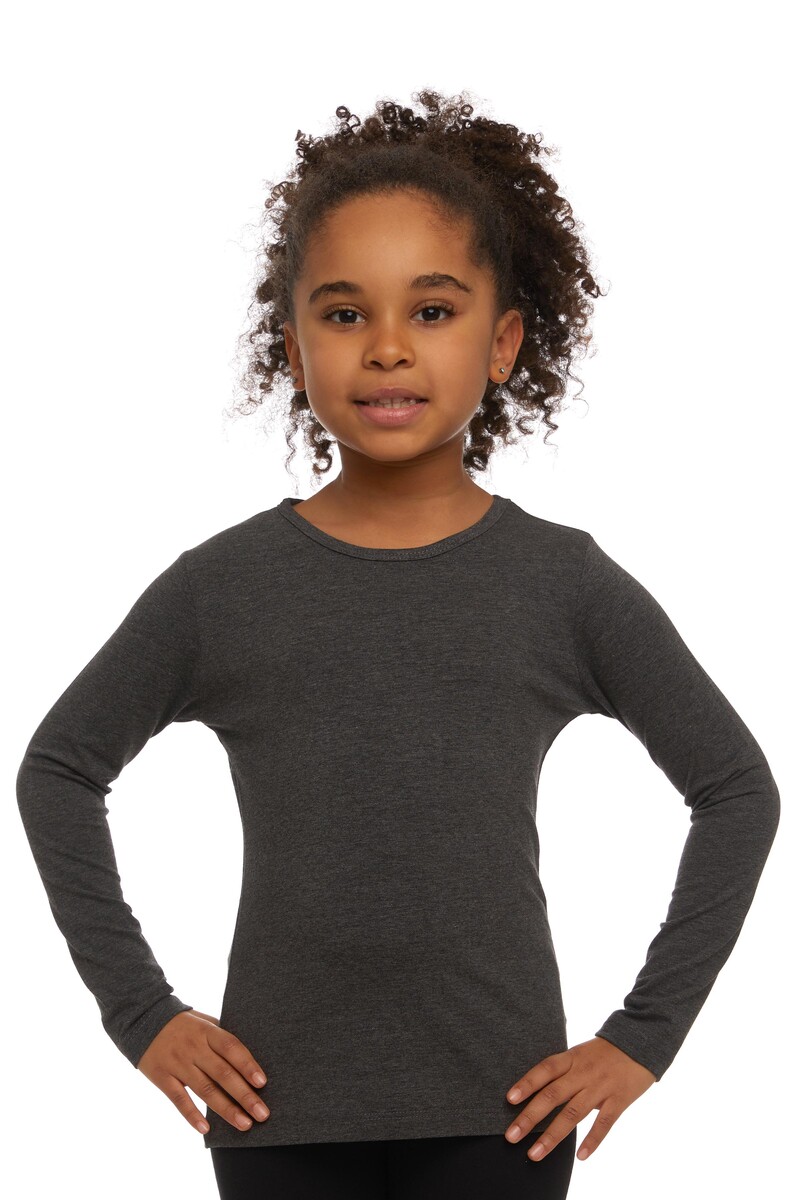 9-12 Years Old Lycra Long Sleeves T-shirt - Thumbnail