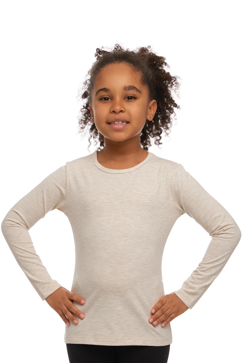 9-12 Years Old Lycra Long Sleeves T-shirt - Thumbnail