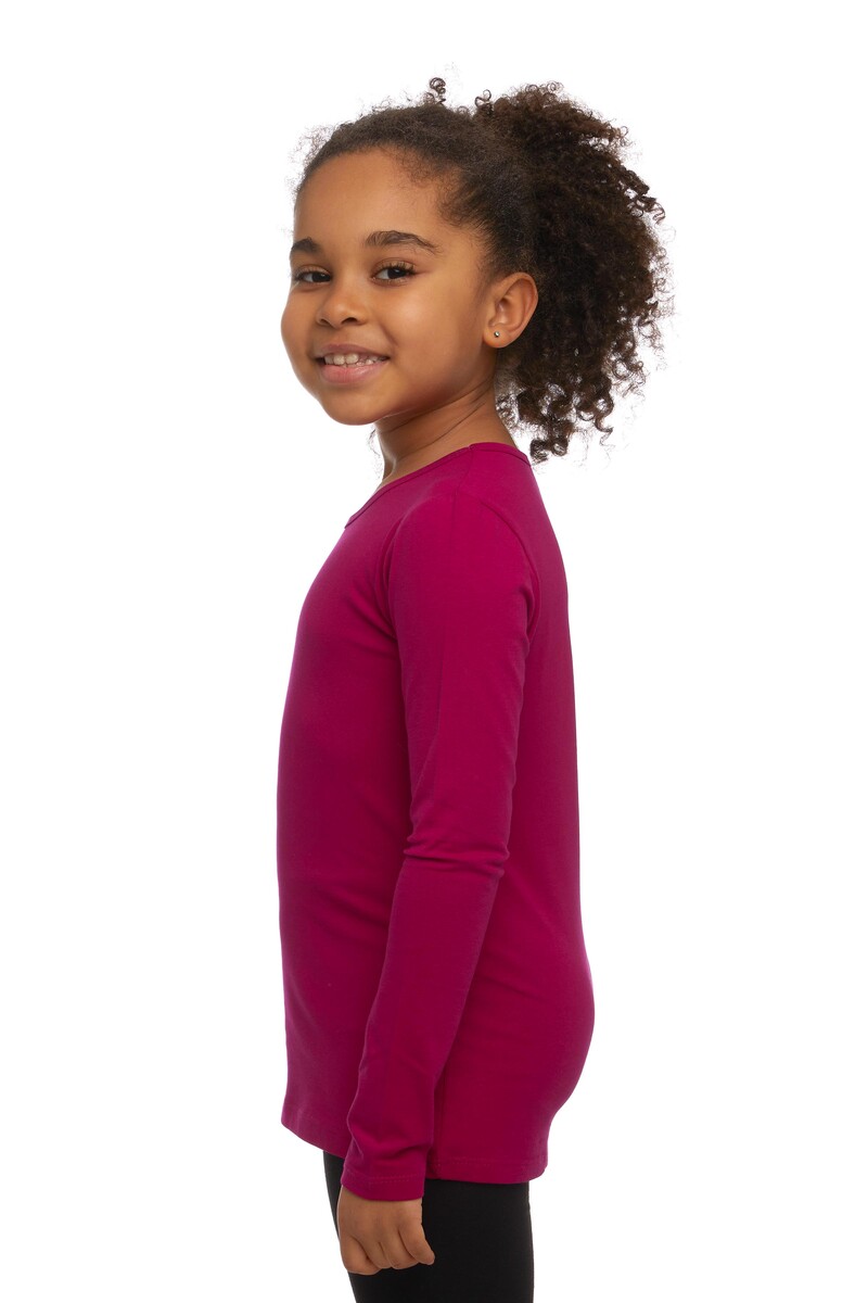 9-12 Years Old Lycra Long Sleeves T-shirt - Thumbnail