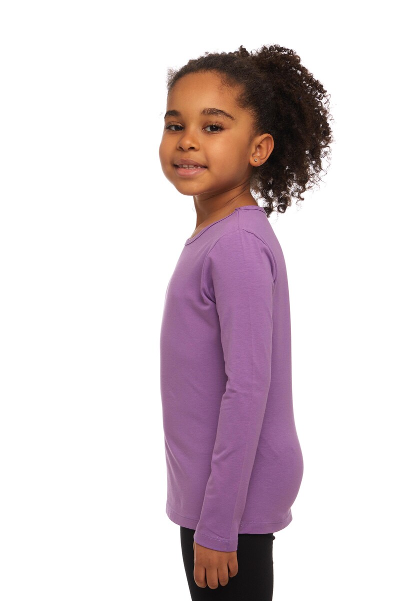 9-12 Years Old Lycra Long Sleeves T-shirt - Thumbnail