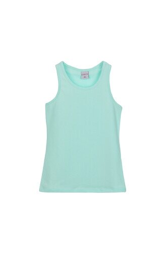 9-12 Years Old Lycra Racerback Tank Top - Thumbnail