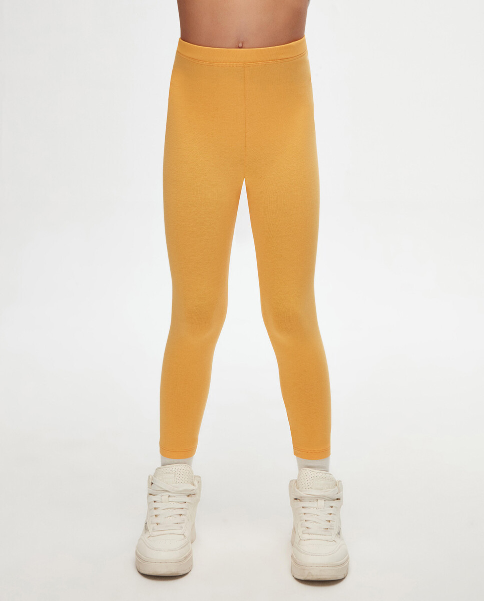 9-12 Years Old Plain Long Legging - Thumbnail